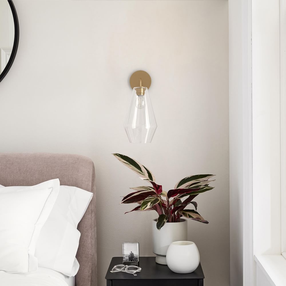 West elm sculptural sconce deals